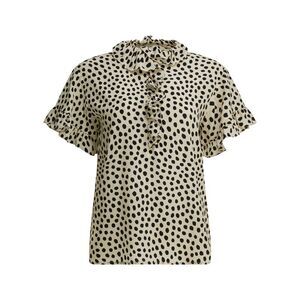 Chloé Women Crepe De Chine Ruffle Blouse